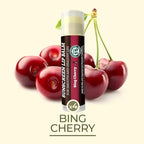 Earth's Daughter SPF Lip Balm Cherry Flavor 4-Pack Stocking Stuffers - Lip Sunscreen, SPF 15, Organic Ingredients, Beeswax, Coconut Oil, Vitamin E - Hypoallergenic, Paraben Free, Gluten Free