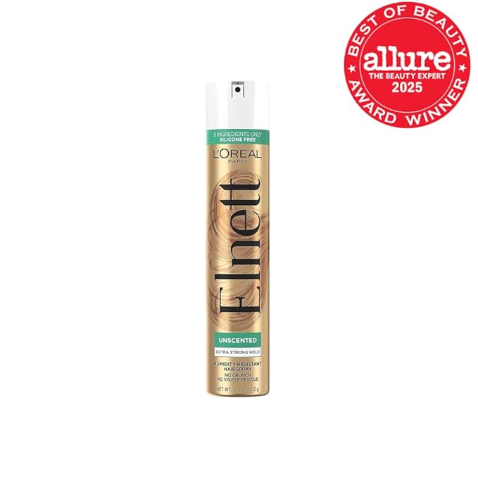 L'Oreal Paris Elnett Satin Hairspray Extra Strong Hold Unscented 11 oz; (Packaging May Vary)