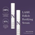 NULASTIN Follicle Fortifying Lash Serum - Clinically Tested Eyelash Enhancing Serum - Nourishes & Repairs to Promote Longer-Looking Lashes - Enriched with Hair-Strengthening Ingredients (2 Count)