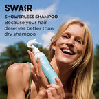 SWAIR Showerless Shampoo 8oz. Dry Shampoo Alternative | Cleans Hair Without Suds, Rinsing or Residue | Alcohol Free