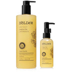 BOLDEN Sweet Vanilla Shea Body Oil with Vitamin E | Stretch Mark Pregnancy Care | 100% Natural Moisture Shea Oil | Lightweight After Shower Body Oil |16.9 Fl Oz