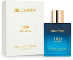 BellaVita Luxury SKAI Aquatic Unisex Cologne (3.48 fl.oz) Gift | Unisex Fresh Cologne Perfume | Long-Lasting Body Mist with Bergamot & Pink Pepper | Clean, Natural & Cruelty-Free Vanilla Perfume