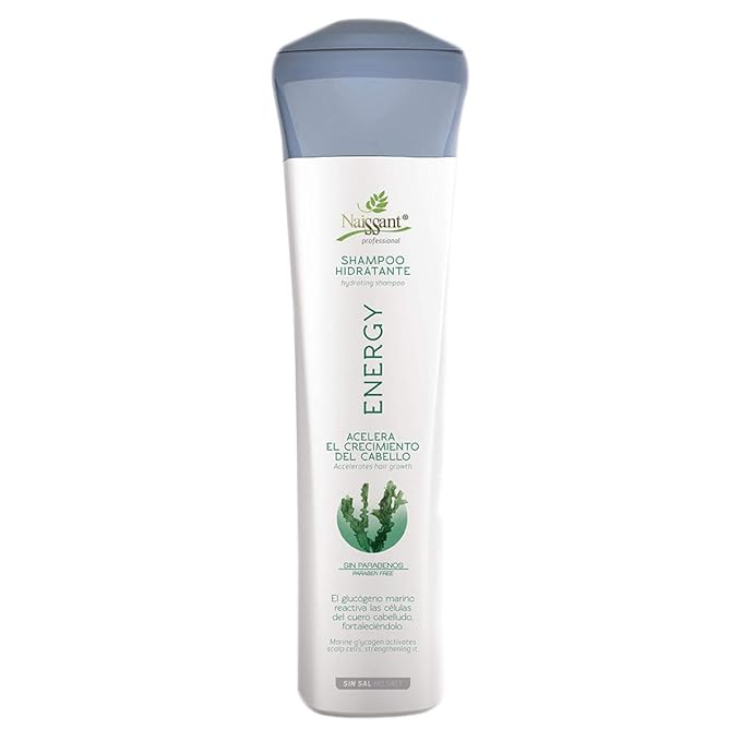 Naissant Energy Treatment Shampoo | Hair Growth Accelerator, Strengthener for Color Treated & Natural Hair | Enriched with Marine Glycogen & Natural Extracts to Prevent Hair Loss (10.1 Fl Oz)