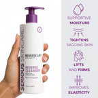 Serious Skincare Anti-Aging Reverse Lift Supportive Cleansing Balm, Hydrating Face Wash, Gentle Cleanser for Dry, Mature, Thin, Fragile Skin, Peptides - 12 Fl. Oz.