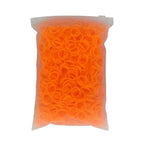 3200 Pcs Elastic Rubber Bands Small Hair Ties Hair Rubber Mini Hair Bands Hair Elastics Tiny Soft Holder Ponytails for Girls (Dark Orange)