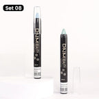 evpct 2Pcs Cream Eyeshadow Sticks Set for Eyes Sky Blue & Greenish Cyan Shimmer Eye Crayon Shadow Brightener Stick Pencil Pen Bulk sombras en crema para ojos 10+12