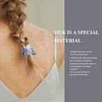 OLESILK 100% Mulberry Silk-Scrunchies for Hair Sleep, Women Grils Silk Hair Ties for Frizz & Breakage Curly Hair, No Damage, Elastics Ponytail Holder, 3 Pack