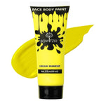 Bowitzki Face and Body Paint 2oz Cream Makeup 60ml Water Based Face Painting Special Effects For Adults Children Kids Halloween Christmas Party Stage Cosplay (Yellow)