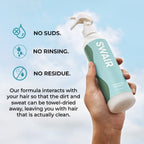 SWAIR Showerless Shampoo 8oz. Dry Shampoo Alternative | Cleans Hair Without Suds, Rinsing or Residue | Alcohol Free