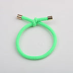 14PCS Hair Tie Elastics Knotted Hair Ties Ponytail Holders for Women Girls Elastic Hair Rubber Bands for Thin Thick Wavy Curly Straight Long Hair (Neon Green)