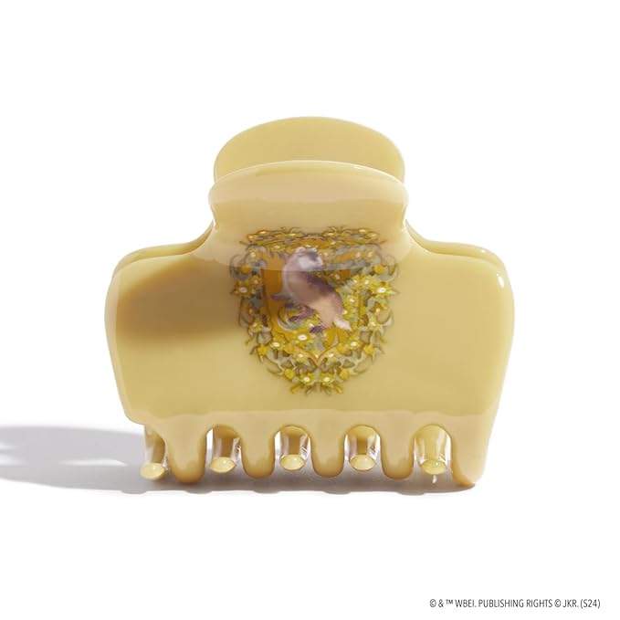 Harry Potter x Kitsch Big Hair Clip for Women - Strong Grip for Secure Updo | Stylish Jumbo Claw Clip | Durable Hair Accessories for Everyday Use | Ideal Harry Potter Gifts for Women - Hufflepuff, 1pc