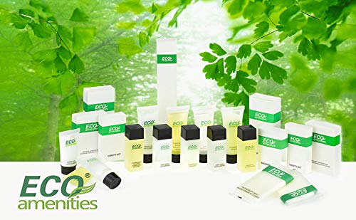 ECO amenities Travel Shampoo Tubes - Hotel Shampoo Supply - TSA-Approved Travel Essentials - 1 fl oz, Pack of 200, Clear Flip-Cap Tubes, Green Fragrance