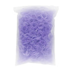 3200 Pcs Elastic Rubber Bands Small Hair Ties Hair Rubber Mini Hair Bands Hair Elastics Tiny Soft Holder Ponytails for Girls (Pearlescent Purple)