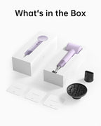 Laifen Hair Dryer SE, 200 Million Negative Ionic Blow Dryer with 105,000 RPM Brushless Motor 1400W Powerful Fast Drying High-Speed Low Noise Hairdryer with Magnetic Attachments