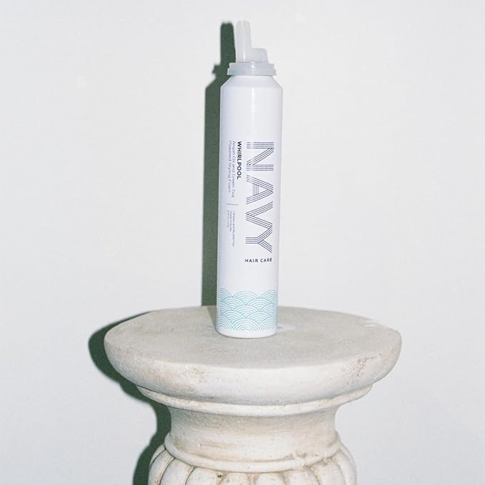 NAVY Hair Care Whirlpool Styling Foam for Curly Hair | Made with Argan Oil and Green Tea for Frizz Control | 6 oz