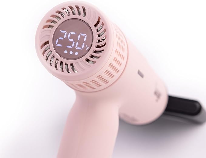 L'ANGE HAIR Le Styliste Luxe Digital Luxury Hair Dryer | Quiet Brushless Blow Dryer with Diffuser | Hairdryer with 4 Heat & 2 Speed Settings | Ion Technology | Best Hair Dryer for Blowouts (Blush)