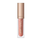 Beauty For Real Lip Gloss + Shine, Plumping High Shine Hydrating Gloss, Turned On, Sheer Lip Bite Nude, Light + Mirror, Cruelty Free, 0.15 fl oz