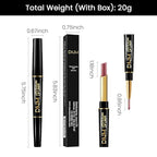 evpct 1Pcs Light Mauve Red Matte Lip Liner and Lipstick Combo Set Kit for Women, Magic Neutral Lipstick 24 Hours Original Lipsticks and Lips Liner Pencil Stain Makeup Long Lasting Waterproof, 22#