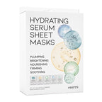 Hydrating Sheet Mask Starter Kit Variety Pack for Skin Care, Dry, Ance, Sensitive Skin, Korean Vegan Facial Sheet Mask for Men & Women, Collagen, Cica, Ceramide, Hyaluron, Retinol 5EA