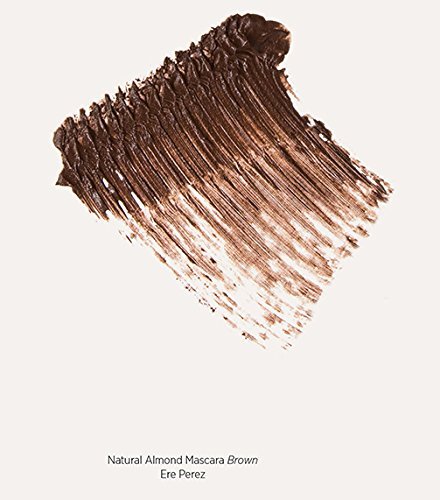 Ere Perez - Natural Almond Oil Mascara | Strengthen, Lengthen, Nourish Lashes | Smudge-Proof, Water Resistant, Low Irritation | Vegan, Cruelty-Free, Clean Beauty (Brown, 0.35 oz | 10 ml)