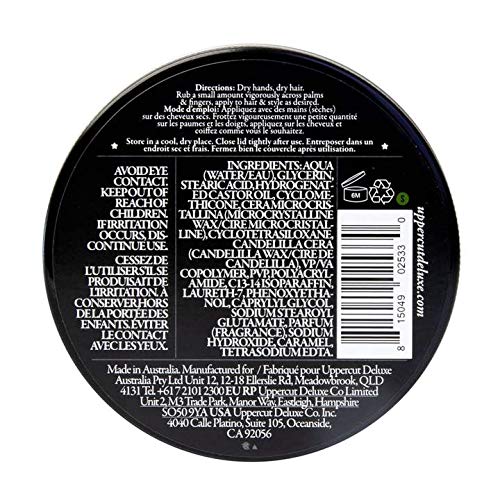 UPPERCUT DELUXE Matte Pomade Midi, Medium Hold, Matte Finish Water Based Matte Hair Styling Product Easy Wash Out, No Residue, 0.9 oz / 30g
