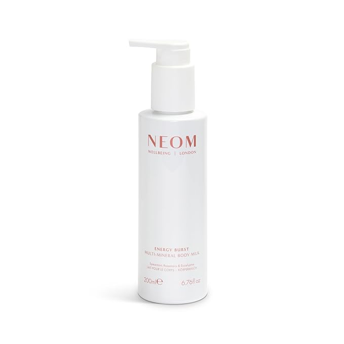 Neom- Multi-Mineral Body Milk 200ml (Spearmint, Rosemary & Eucalyptus) | Magnesium, Rosehip OIl & Chia Seed Oil | Moisturise, Nourish & Replenish | Vegan