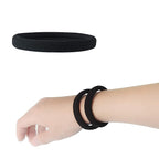 20 PCS Large Hair Ties for Thick Hair Black Hair Bands for Women Men and Girls No Damage Stretchy Ponytail Holders for Braids (5 cm in Diameter, 1 cm in Width)