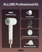 Professional Bi-Ionic Aromatic Hair Dryer- mera PRO -Fast Drying Salon Results Blowdryer w/Magnetic Diffuser & Aromatherapy Nozzle, One Button Safe Mode, cUL Certified, Lightweight for Travel