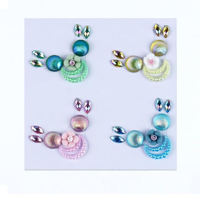 Facial Jewels Stickers, Makeup Accessories, Reusable Rhinestone Gems for Face Decoration, Stage Makeup, Party Glam (Face Gems(028))