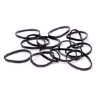 3200 Pcs Elastic Rubber Bands Small Hair Ties Hair Rubber Mini Hair Bands Hair Elastics Tiny Soft Holder Ponytails for Girls (Black)