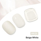 16.5ml Beige White Nail Polish Large Volume Quick Dry Nail Polish, Long Lasting Shine, Fingernail Toenail Nail Art DIY Home Travel Nail Art Gift