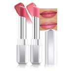 evpct 2Pcs Dusty Pink Honey Lipstick Tinted Lip Balm, Sheer Hydrating Shine Tinted Lipstick for Women, Moisturizing Lip Color, Nourishing Tinted Lip Balm Plumper Gloss Stain, Glossy Shiny Finish