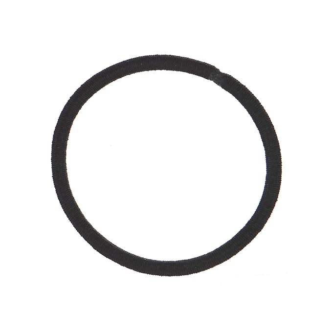 Expressions 216-Piece Hair Ties, 4mm Elastics Classic Black Value Pack, Durable No Metal Bands for Women's Ponytails, Thick, Curly and All Hair Types