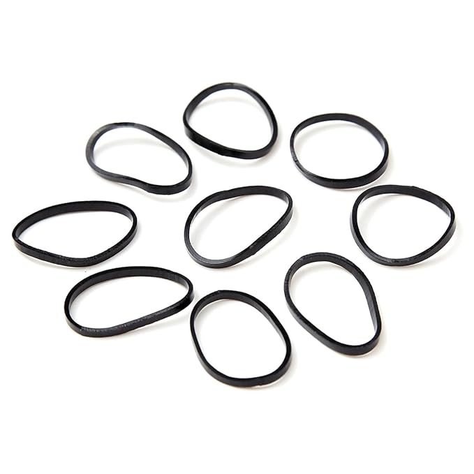 3200 Pcs Elastic Rubber Bands Small Hair Ties Hair Rubber Mini Hair Bands Hair Elastics Tiny Soft Holder Ponytails for Girls (Black)