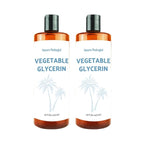 Vegetable Glycerin Oil - 100% Pure Plant Based Glycerol for DIY Skincare, Hair Care, Soap Making & Cosmetics - Vegan Moisturizing Humectant for Lotions & Creams - USP Grade 16oz 2packs