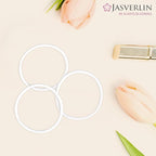 2mm White Hair Elastics Ties, Thin Ponytail Holders for Women Girls Kids, No Pull No Damage Slip Rubber Bands Fine to Medium Hair Accessories 80 Pcs