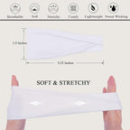 Headbands For Women Headband Elastic Soft Head Bands For Women's Hair Accessories Womens Fashion Yoga Fabric Hair Band Black White Gray 6 Pcs