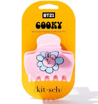 Kitsch BT21 Recycled Plastic Puffy Medium Hair Clips for Women, Medium Claw Clip for Thin & Thick Hair | Ideal Gifts for Women - COOKY, 1pc