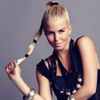 100pcs Womens Elastics Hair Tie, 4MM Black Ponytail Holders Hair Bands, 2 Inch in Diameter Elastic Band for Medium to Thick Hair (4mm Black)