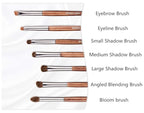 Natural Pony Hair Eye Shadow Brush Set, Small Eyeshadow Brushes Set, Eye Makeup Brushes Set Professional, Small Nose Contour Brush, Angled Eyeshadow Brush, Eyeshadow Blending Brushes