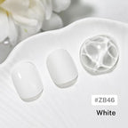 16.5ml White Nail Polish Large Volume Quick Drying Nail Polish, Fast Drying and Long Lasting Color Nail Art DIY Home Manicure Gift for Women
