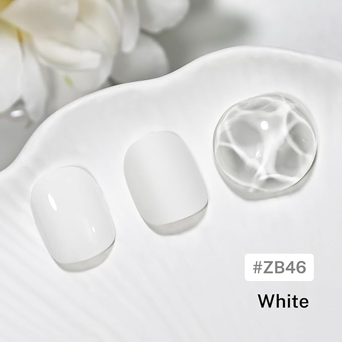 16.5ml White Nail Polish Large Volume Quick Drying Nail Polish, Fast Drying and Long Lasting Color Nail Art DIY Home Manicure Gift for Women