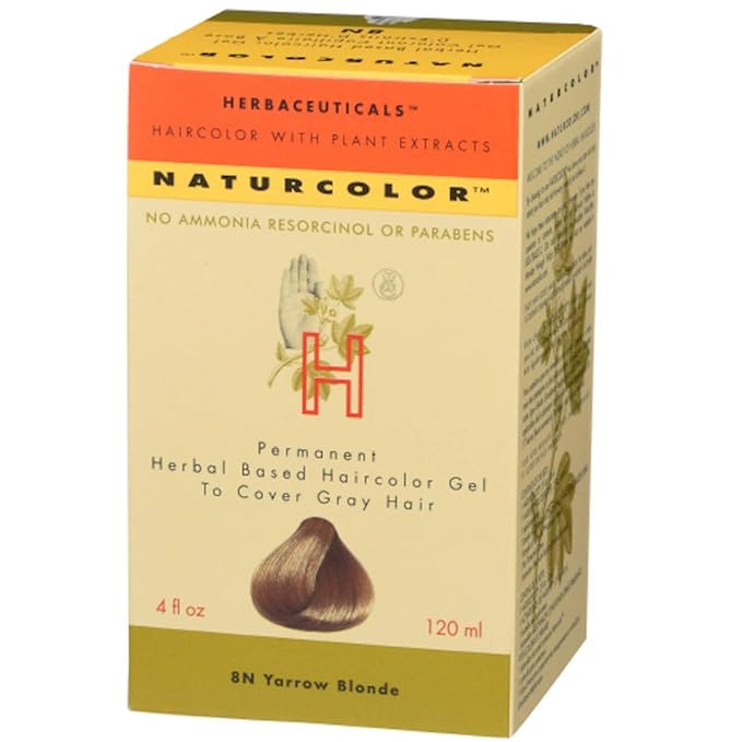 Naturcolor Haircolor - Yarrow Blonde Hair Dye, 4 Fl Oz (8N)