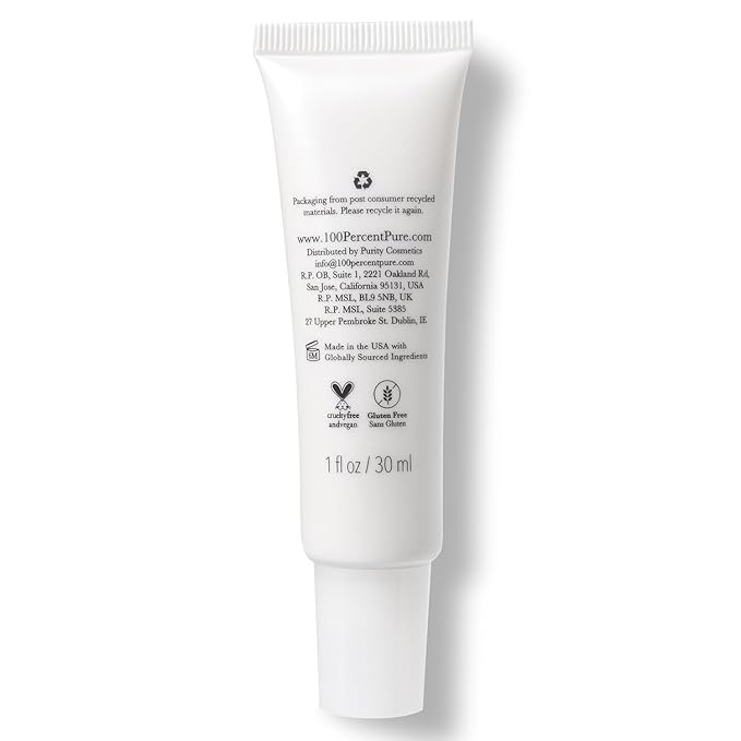 100% PURE Coffee Bean Caffeine Eye Cream Refresh & Hydrate Under Eye Treatment Reduce Puffiness, Dark Circles, Wrinkles with Green Tea, Rose Hip, Vitamin E - Youthful Vibrant Eyes - Vegan - 1 oz