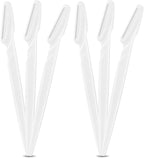 16 Pcs White Eyebrow Razor, Face Razors Multipurpose, Facial Razors for Women Men, Eyebrow Trimmers Shaver with Protective Cover, Dermaplaning Tools for Face Body Use, Facial Hair Removal Tools