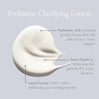 Glowbiotics Probiotic Clarifying Lotion | Oil Control Moisturizer for Oily, Acne Prone & Combination Skin | Reduces Shine & Soothes Redness with Hyaluronic Acid & Smart Peptides | 1.7 fl oz