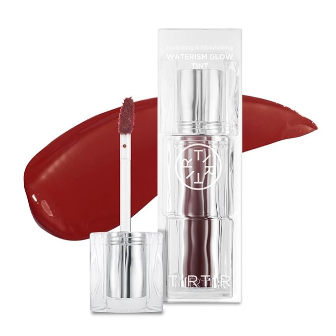 TIRTIR Waterism Tinted Lip Gloss #07 Cassis Plum, 0.14 Fl Oz – Kiss Ready Lipgloss, 12H Long Lasting Non Sticky Natural Tinted Glow Korean Multiuse Cheek and Lip Tint for Women gift