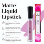 Aromi Matte Liquid Lipstick | Light, Baby Pink Lip Color with Blue Undertones, Long-lasting, Vegan, Cruelty-free, Gluten, Paraben, + Phthalate Free (Ballet Slipper)