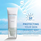 2 Pcs Centella Sunscreen SPF 50, Centella Water-Fit Sun Serum, Long-Lasting Protection, Nourishing Skin Protection and UV Defens.