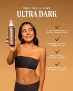 Ultra Dark Tanning Mousse 7oz - Made in the USA - Fast-Absorbing, Non-Sticky, Streak-Free, Vegan, Sunless Tanner for All Skin Types